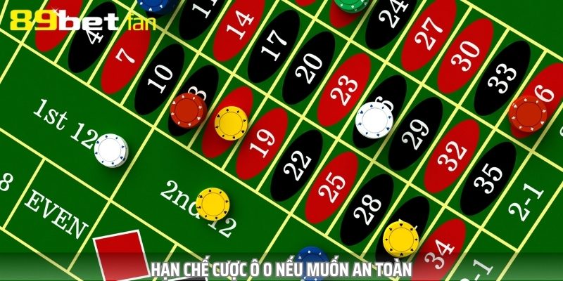 Bet thủ không nên cược ô số 0 nếu không muốn gặp rủi ro